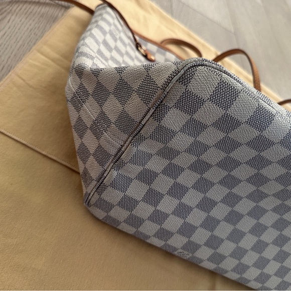 💯 Authentic Louis Vuitton Neverfull GM Damier Azur Canvas - Picture 7 of 9